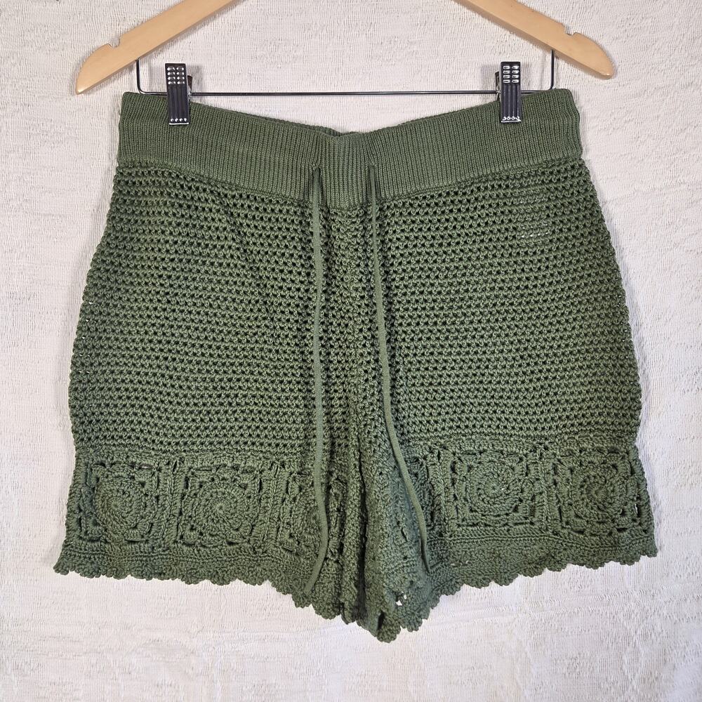 Rails Womens Crochet Shorts Hydra Dill Size M Boho Beachy Festival‎ Y2K Cottage